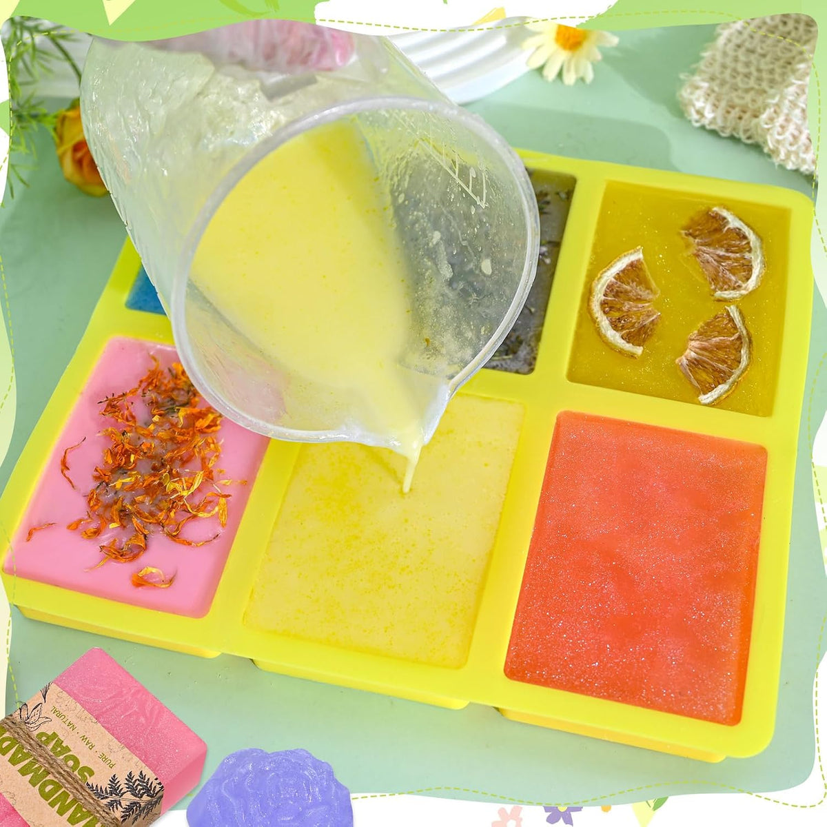 Clear glycerin and shea butter melt and pour soap bases unboxed