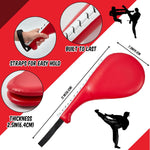 Poen martial arts punching mitts and hand orientation view