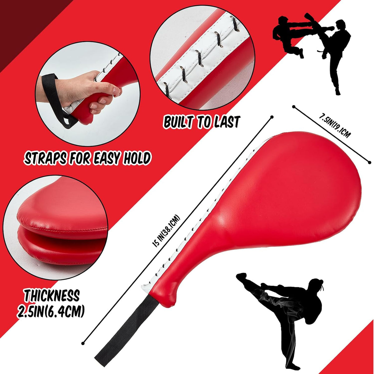 Poen martial arts punching mitts and hand orientation view