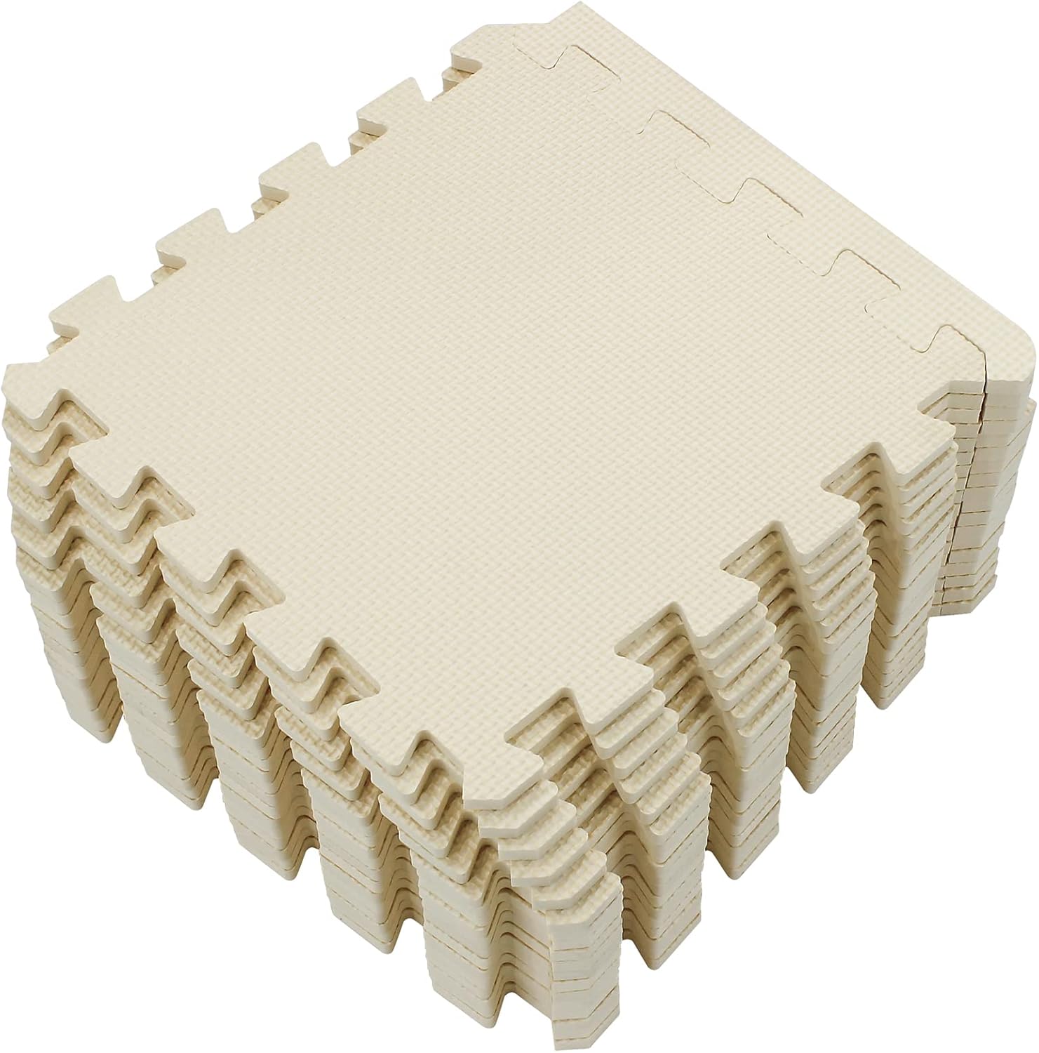 Yostrong 18 tiles interlocking puzzle foam baby play mat beige