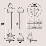 Online Led 12-24V boat light mounting hardware and wiring