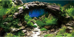 AWERT Arch Stone Aquarium Background front view of high definition river bed design