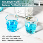 Toldatli 17 fluid ounce glass mouthwash dispenser packaging and parts