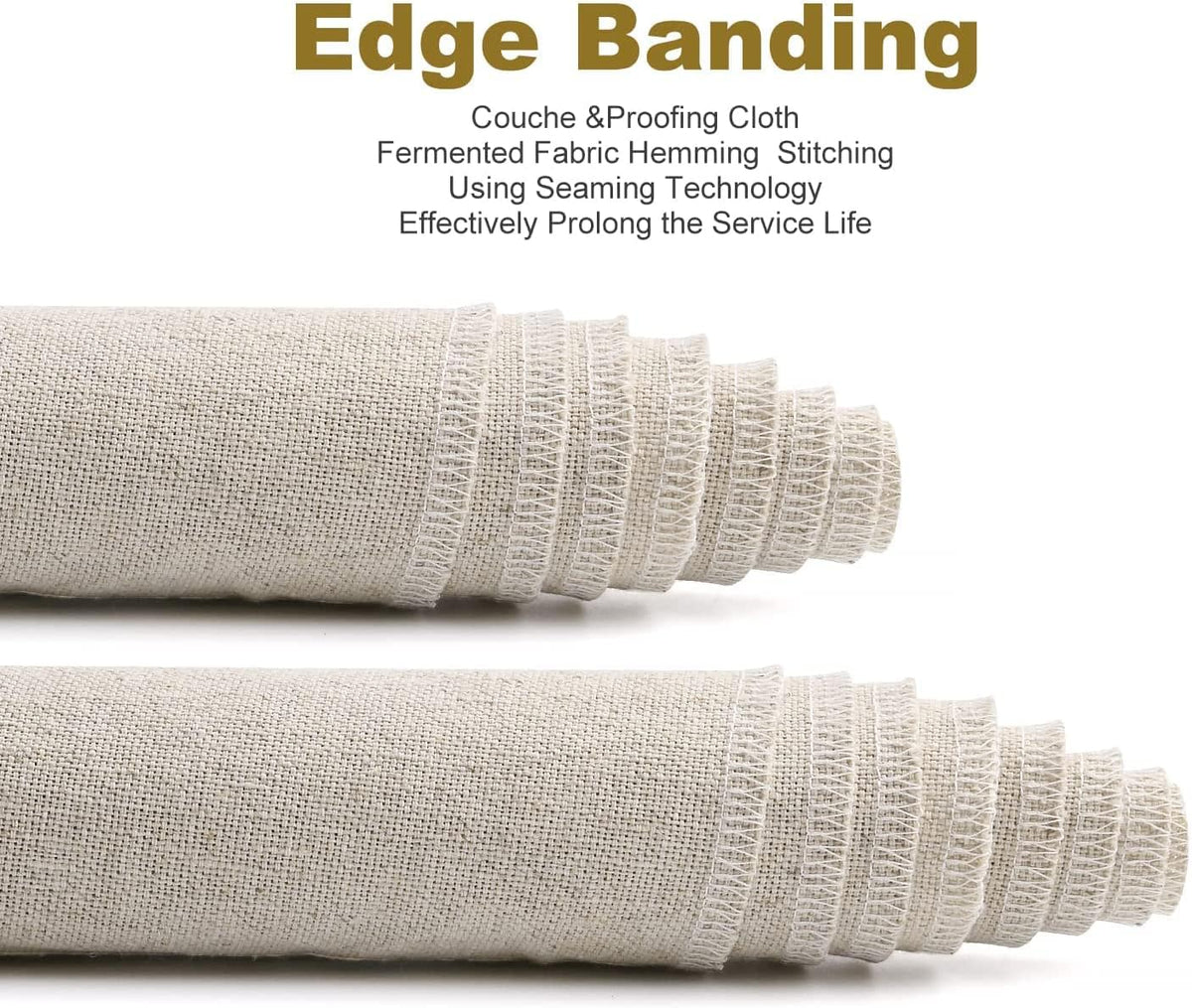 Top down view of 35 x 26 inch pastry proofing cloth