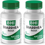 MediNatura BHI Diarrhea Relief 100 tablets front view pack of 2 for natural digestive support.