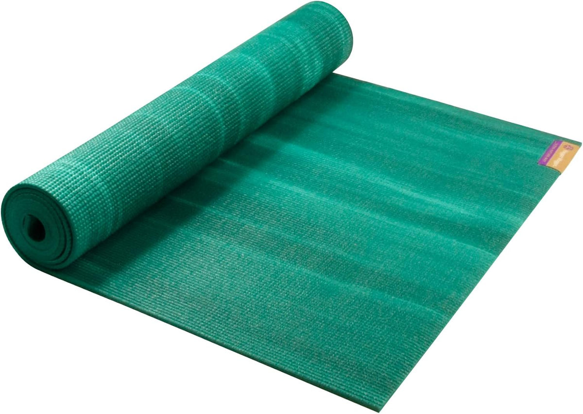Hugger Mugger Nature Ultra Yoga Mat front view evergreen design