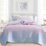Quilts for Full/Queen Bed Colorful Bedspreads Soft Bed Summer Lightweight Bedspread Comforter Modern Style Pattern Coverlet for All Season 3 Pieces (1 Quilt, 2 Pillow Shams) | Queen - Image 10