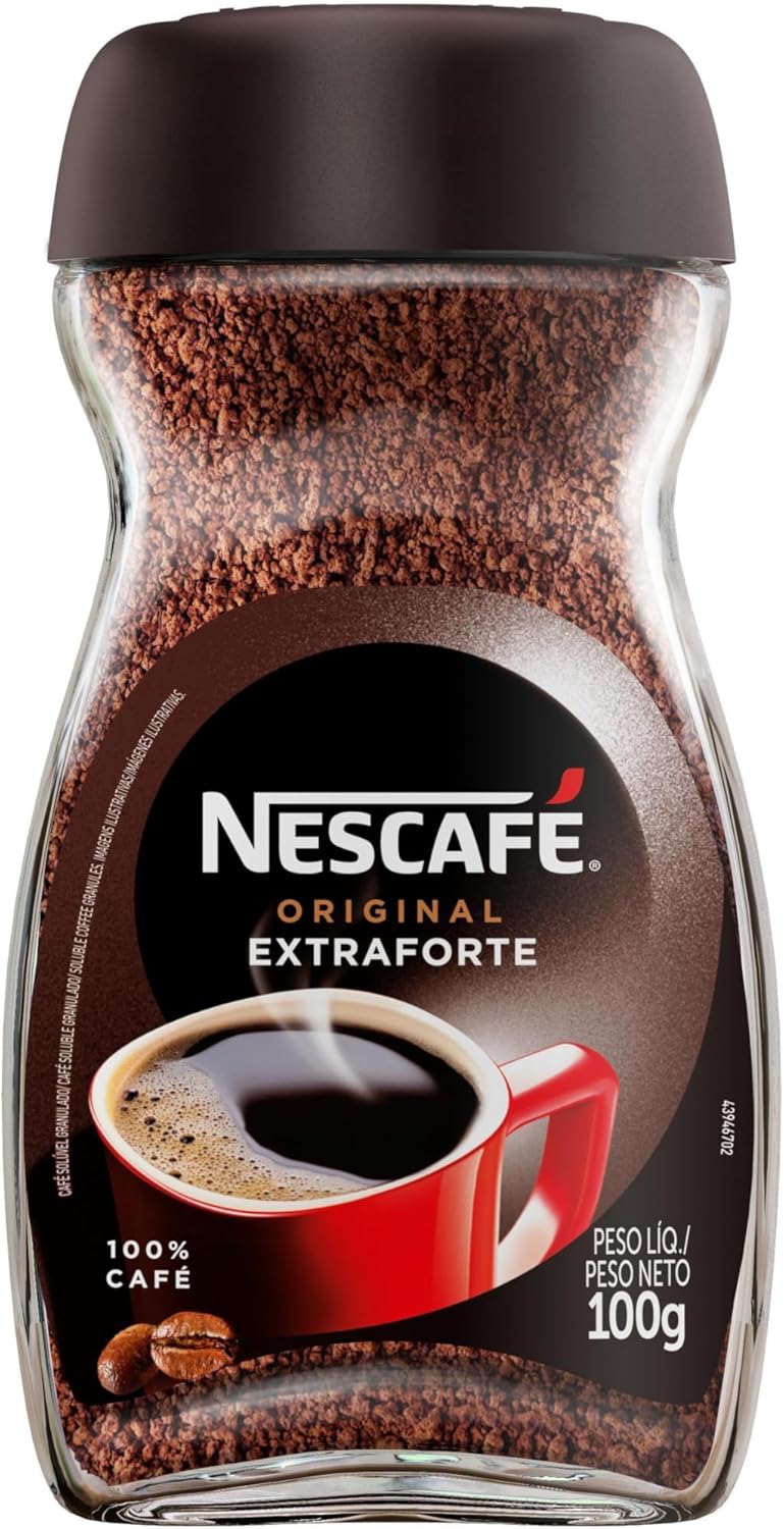 Nescafe Original Extra Forte Coffee 100% Cafe, Ground, Glass Bottle, 3.53 Oz 100 G - Image 1