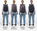 Knack Pack expandable suitcase zipper section