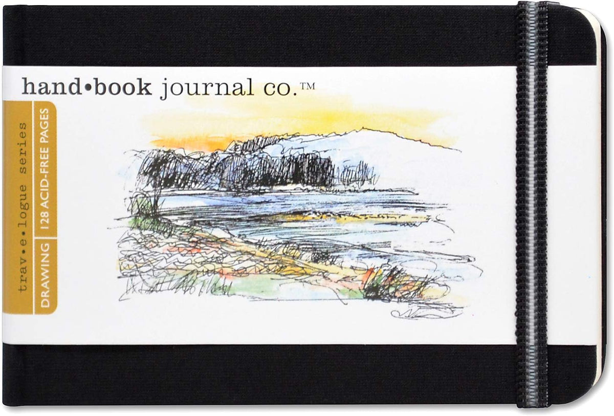 Travelogue Drawing Book, Grand Portrait 10-1/2 x 8-1/4, Ivory Black Artist Journal - Image 11