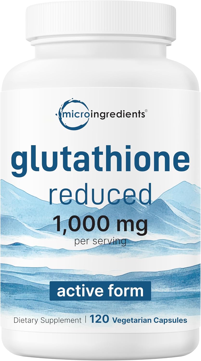 Micro Ingredients glutathione 1000mg bottle front view supplement