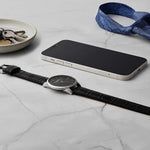 Stuhrling Original men's watch paired with formal wear for style inspiration.