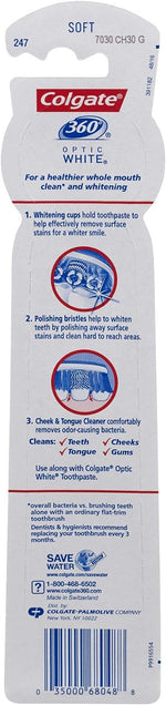 Colgate whitening toothbrush value pack side angle