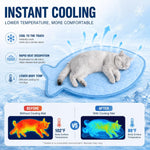 SZEE cooling mat for cats on a sofa
