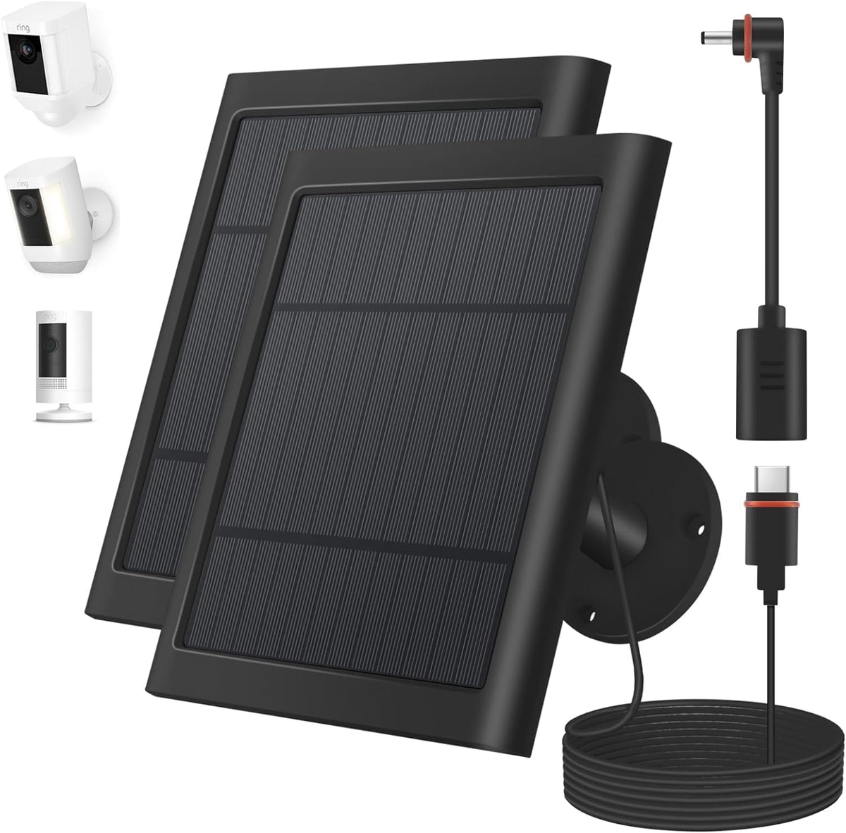 Paodekua 4W solar charger front view