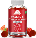 Flamingo Supplements Sugar Free Vitamin B Complex 60 Gummies front bottle view for daily energy support.