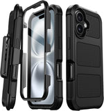 Stroson iPhone 16 Plus case front view with screen protector