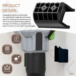 Side angle of heavy duty wall bracket for garage organization