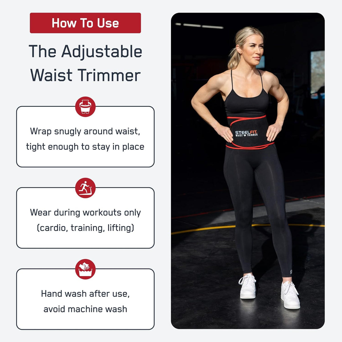 SteelFit fitness accessory worn during workout