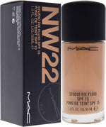 M.A.C Studio Fix Fluid foundation bottle angle view showing dispenser pump