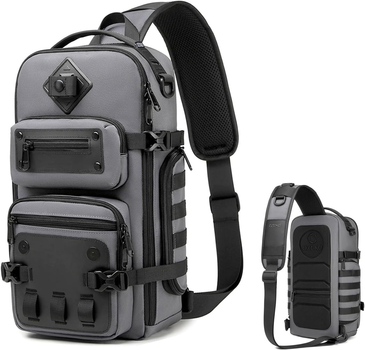 OZUKO waterproof commuter bag high-density Oxford fabric texture
