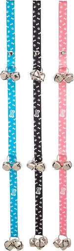 Seven extra loud metal bells for dog training