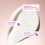 Side view of Murad Heartleaf Calming Cream jar with magenta lid