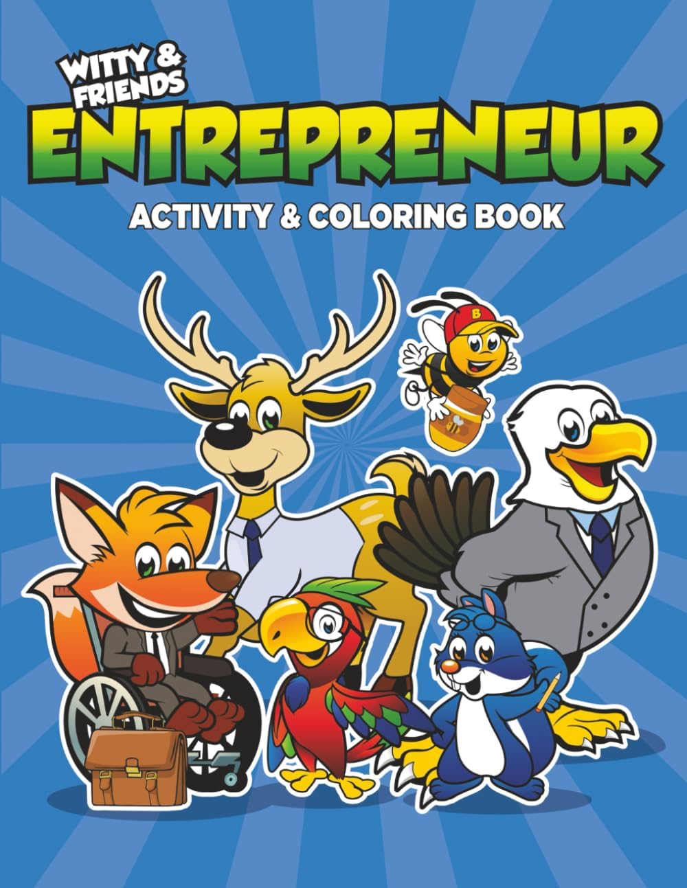 Qb Darla Entrepreneur Activity and Coloring Book front view children educational book