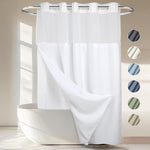River Dream heavyweight hookless waffle weave shower curtain front view