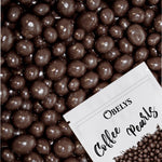 Koppers dark chocolate covered espresso beans front view