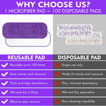 Reusable mop pad demonstrating wet floor cleaning