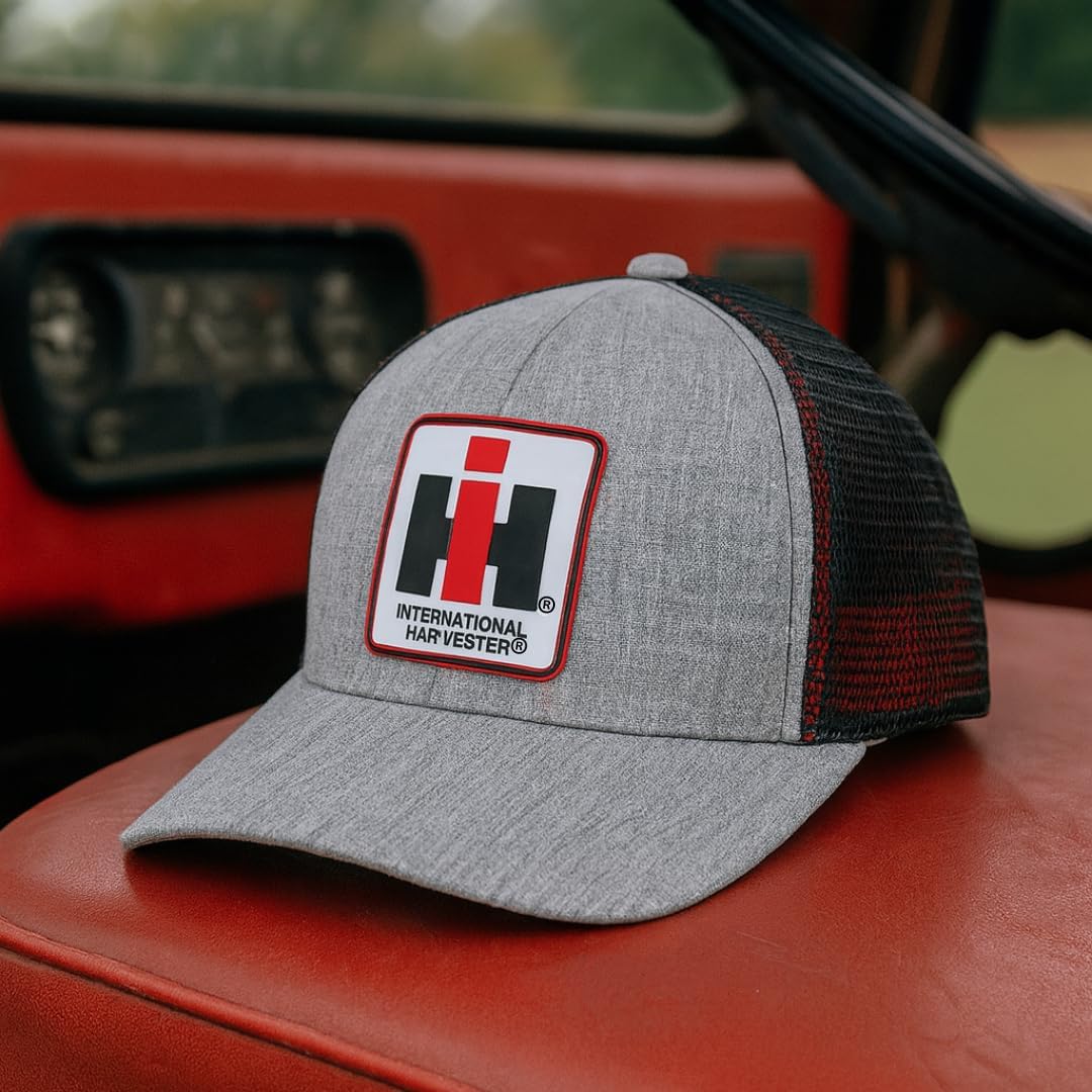 Side profile of 540Brands International Harvester cap on white background