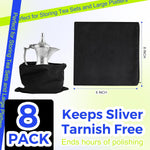Sanwuta black velvet jewelry storage pouch open zipper