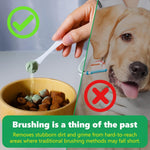 Complete 80g dog dental care powder product presentation