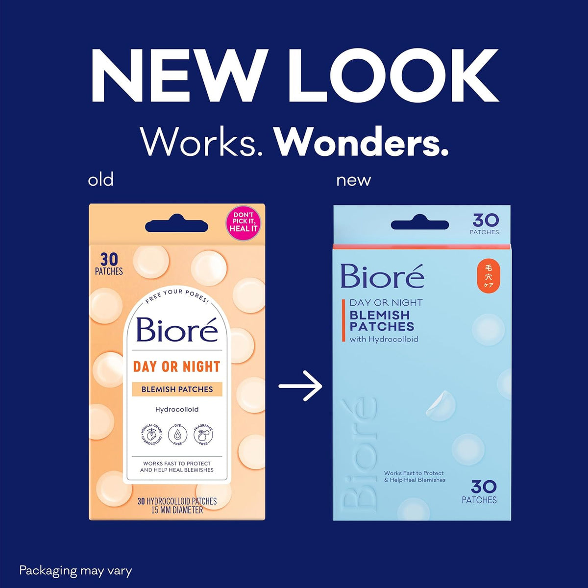 Biore hydrocolloid patch being applied to a blemish