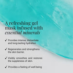 G.M. COLLIN Aqua Mask application on facial skin