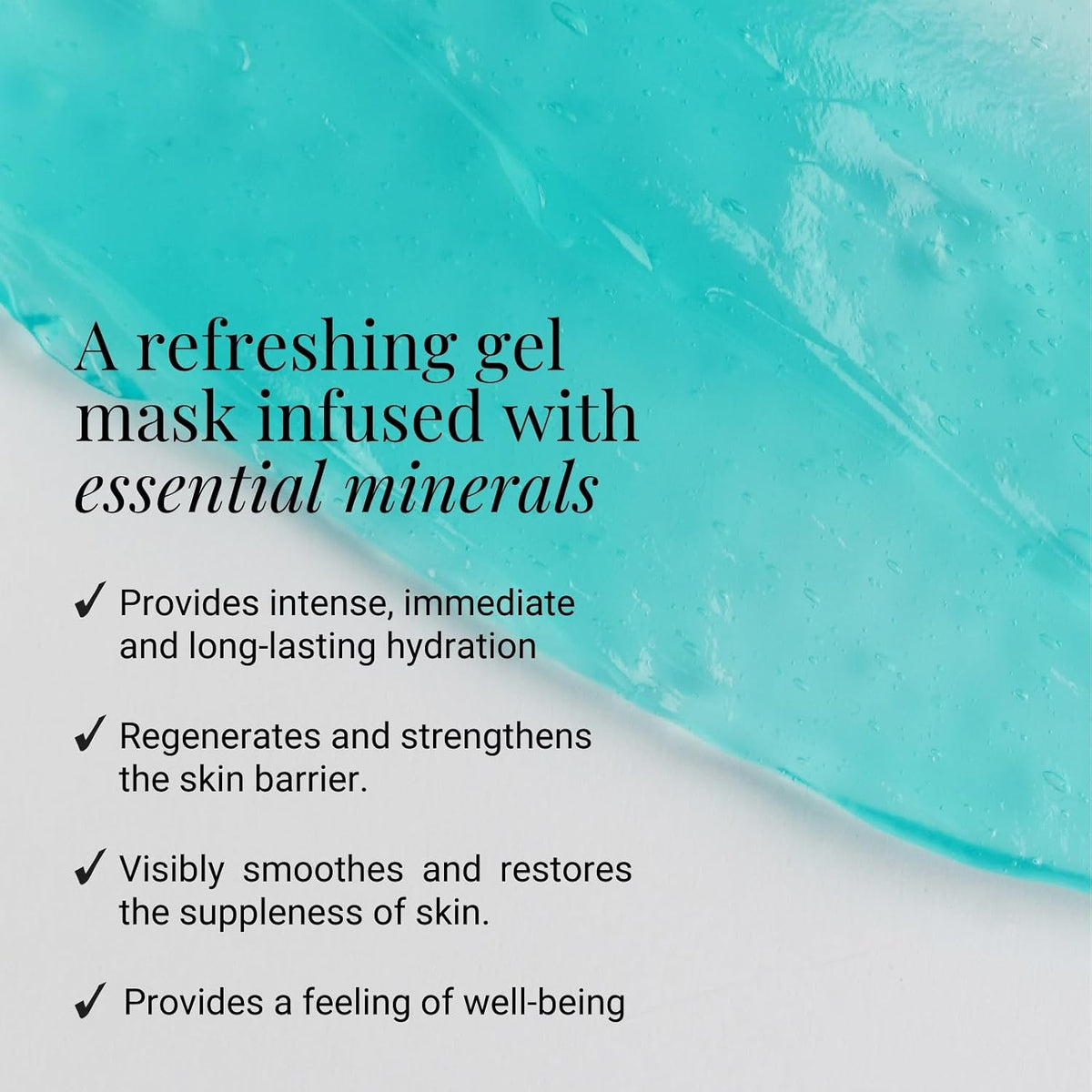G.M. COLLIN Aqua Mask application on facial skin
