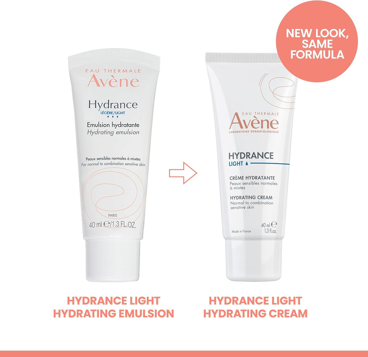 Close up of Avène Hydrance 40ml cream tube