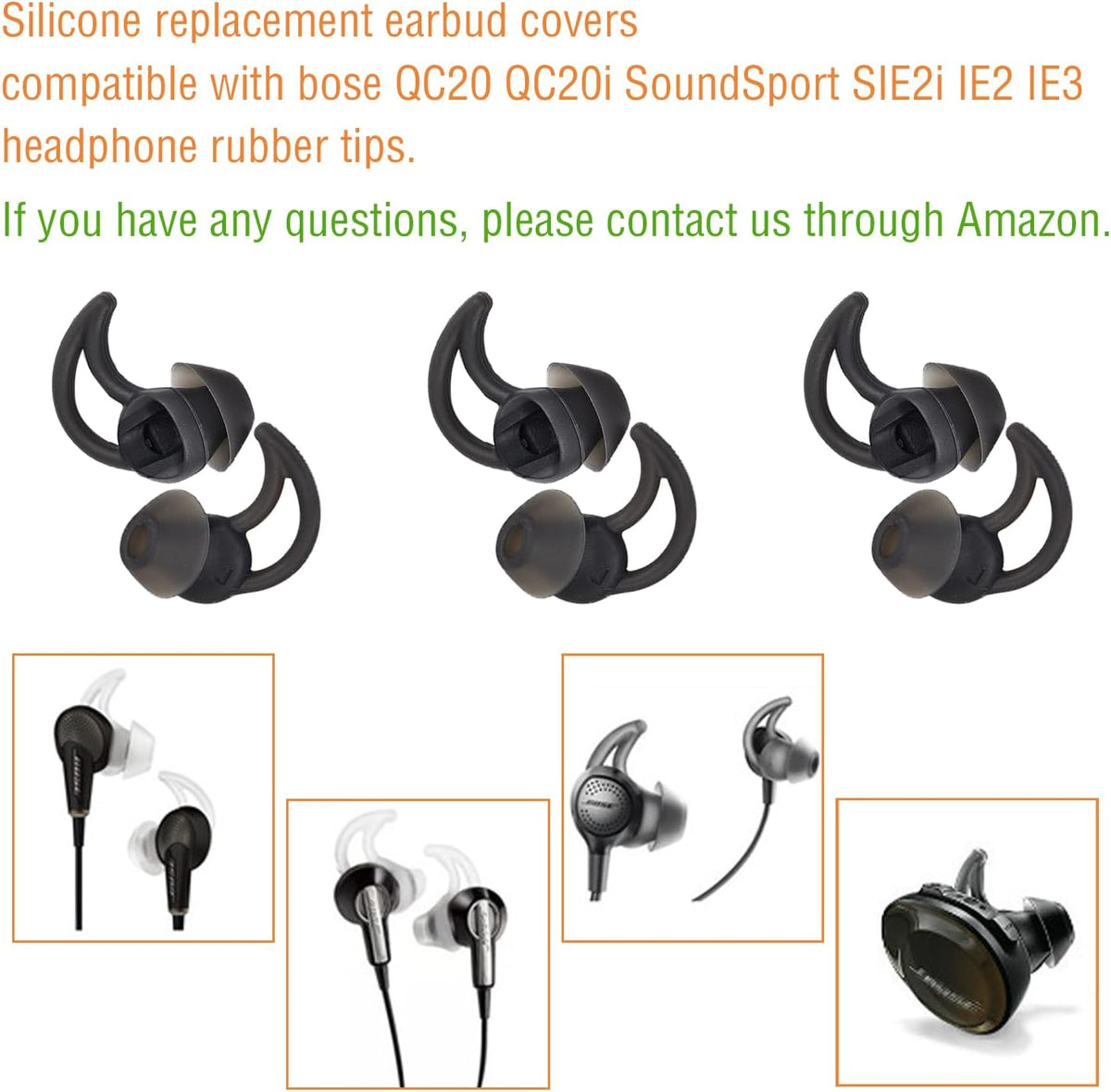 Soft silicone earbud covers with storage box