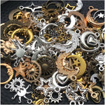 WOCRAFT 100pcs Flowers Charms for Jewelry Making Assorted Jewelry Bangle Bracelet Charms Wholesale Mixed Bulk Metal Earring Charms for DIY Necklace Keychain Craft Supplies (SN880) - Image 11