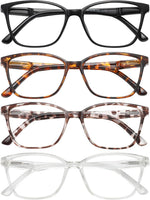 Przene 4 pack blue light blocking reading glasses front view