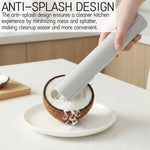 Tizee electric coconut scraper stainless steel blade