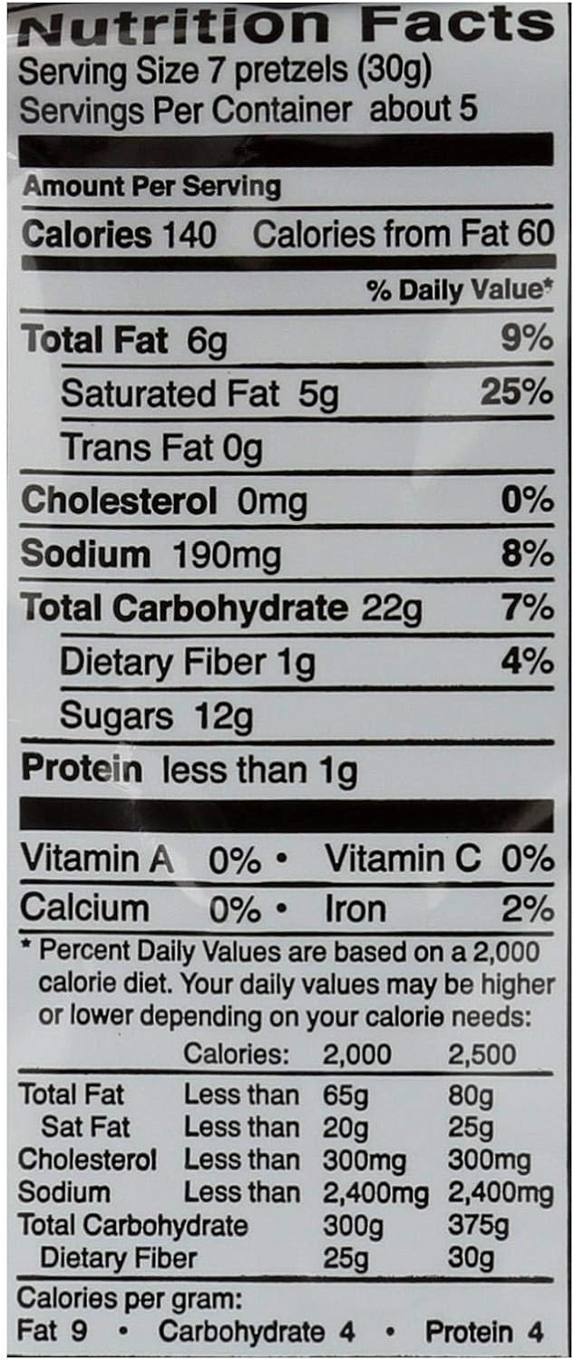 Individual bag of Glutino gluten free chocolate covered pretzels