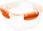 Superio Plastic Food Storage Container with Airtight Lid- 30 Oz, BPA Free, Leakproof, Stackable, Microwave, Dishwasher and Freezer Safe, Yellow - Image 10