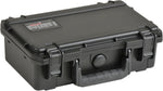SKB waterproof gun case angled view highlighting molded polypropylene resin construction