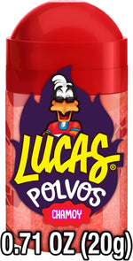 Authentic USA imported Lucas chamoy powder mix for fresh fruit seasoning.