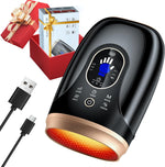 Ealken hand massager with heat and compression showing the premium white exterior and sleek front control panel view.