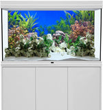 Close up texture of premium vinyl cloth aquarium backdrop with high definition printing
