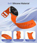 Samsung Galaxy Watch attached to quick release silicone band