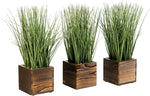 MyGift Set of 3 Small Assorted Artificial Plants in Clear Glass Pot | Indoor Faux Plant Potted in Pebbles for Home Decor, Mini botanical dcor for office, bathroom, living room, and table display - Image 14